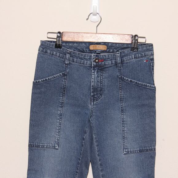Vintage Tommy Jeans Cargo Jeans Size 5 Y2K Medium wash - Picture 3 of 9